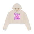 Roses & Rage Cropped Hoodie | Feminist Activist Streetwear