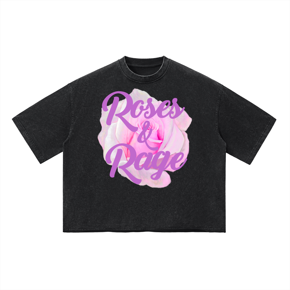 Roses & Rage Vintage Wash Boxy T-Shirt