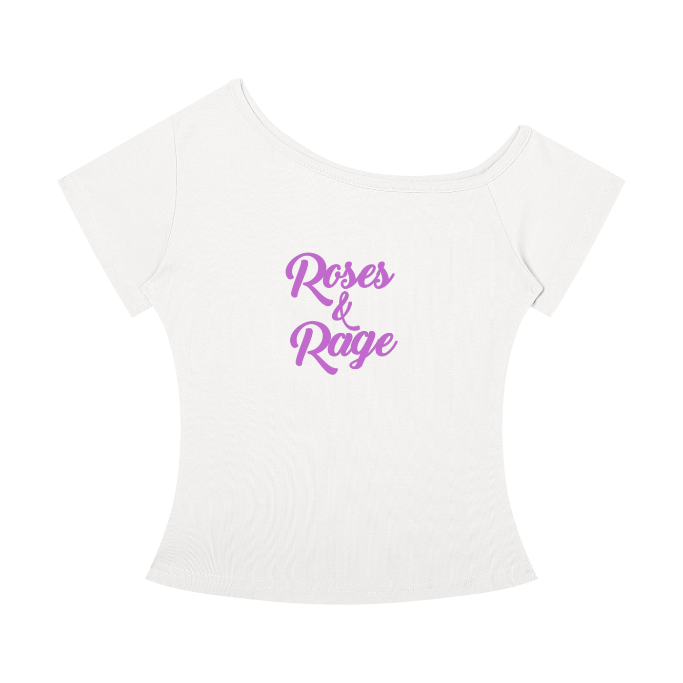Roses & Rage Off-the-Shoulder T-Shirt