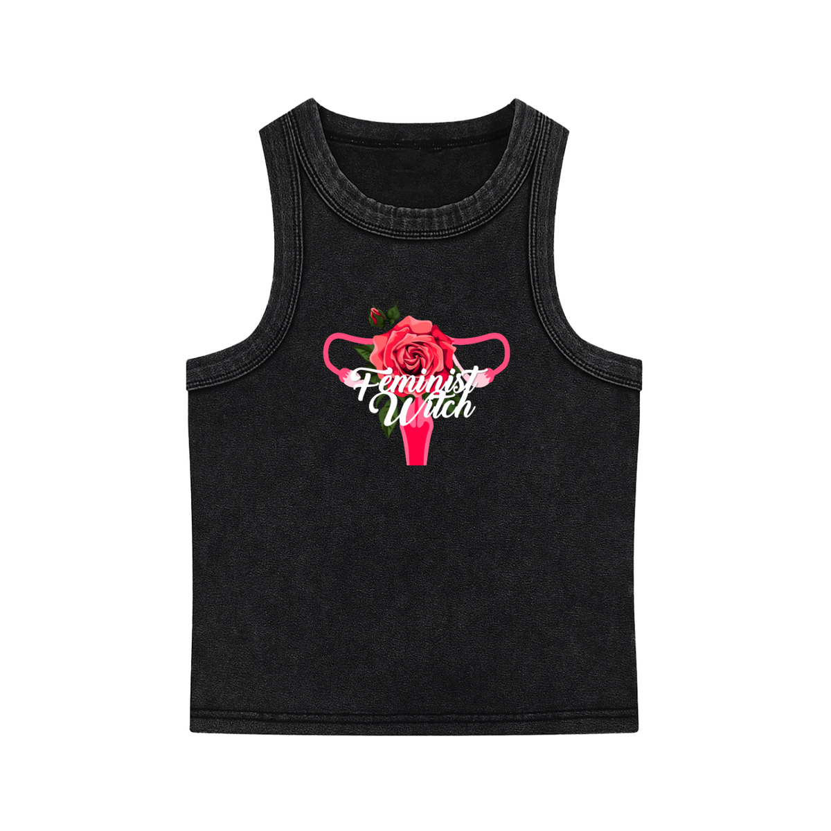 Feminist Witch Snow-Washed Tank Top