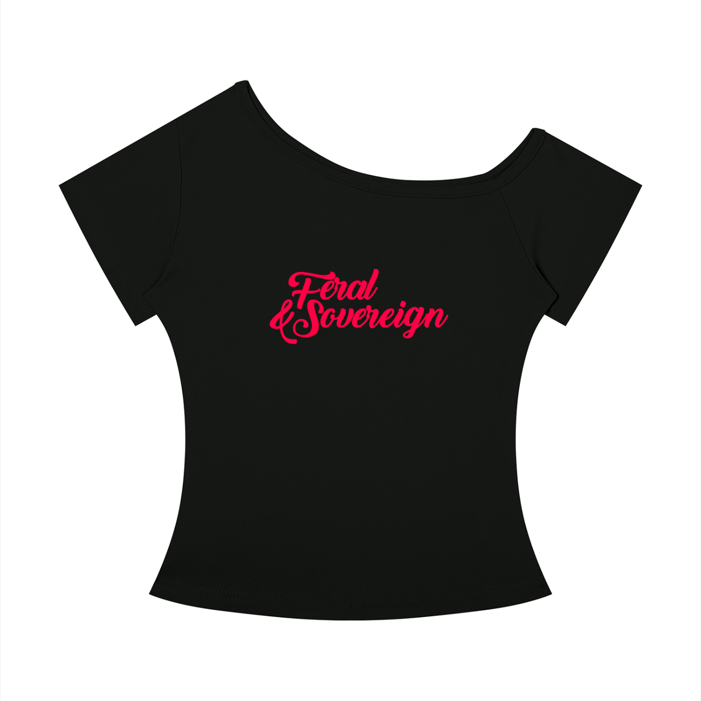 Feral & Sovereign Off-the-Shoulder T-Shirt