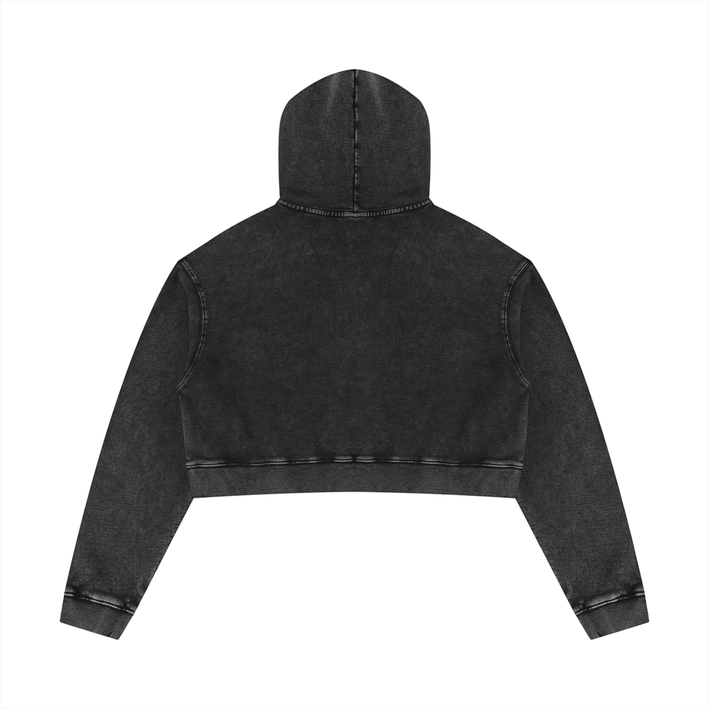 Roses & Rage Cropped Hoodie