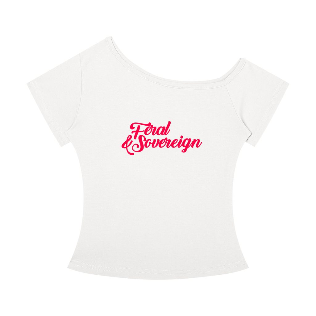 Feral & Sovereign Off-the-Shoulder T-Shirt