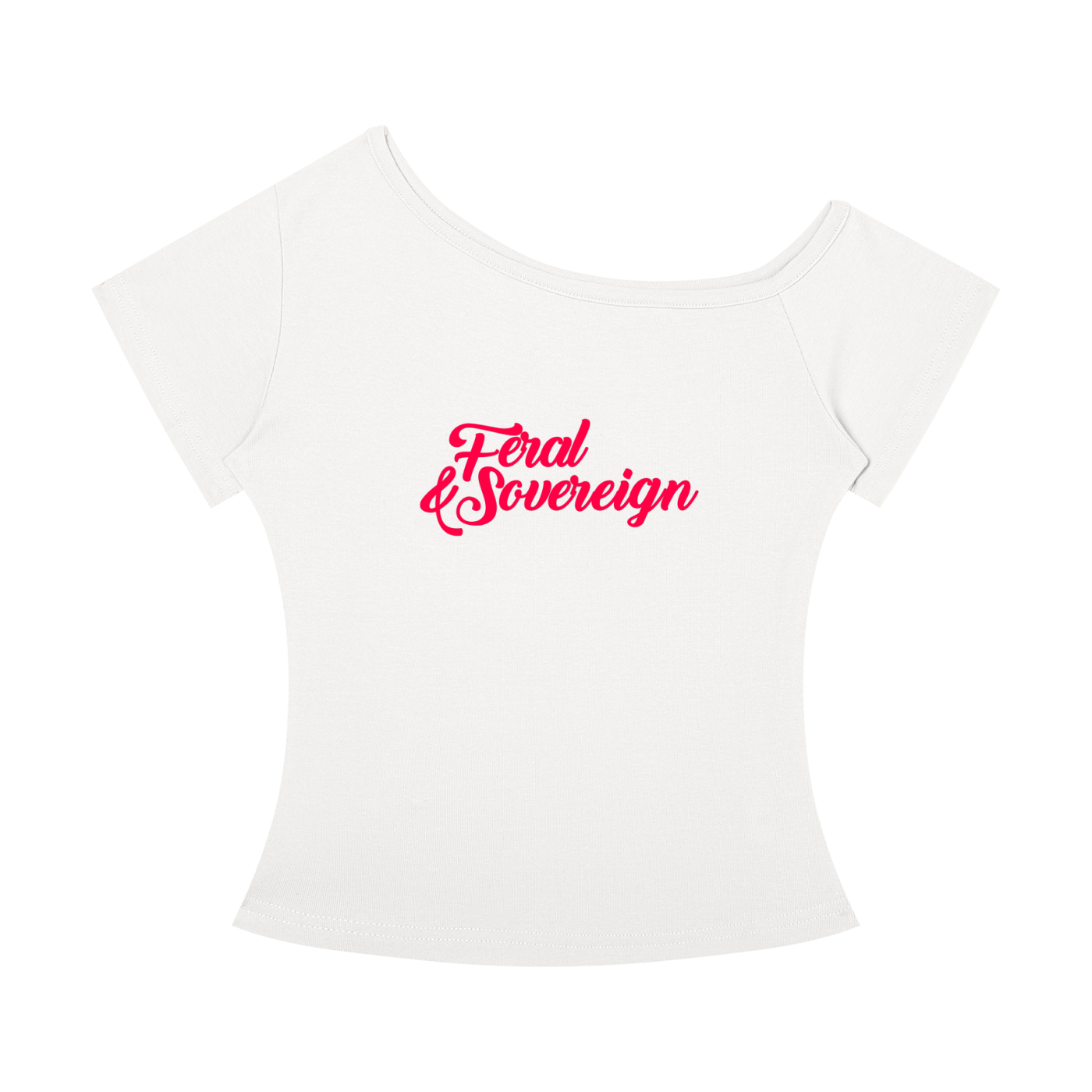 Feral & Sovereign Off-the-Shoulder T-Shirt