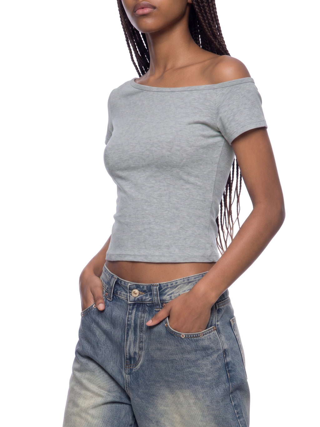 Feral & Sovereign Off-the-Shoulder T-Shirt
