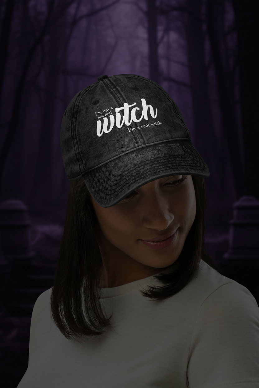 I'm Not a Normal Witch Hat lifestyle editorial photo