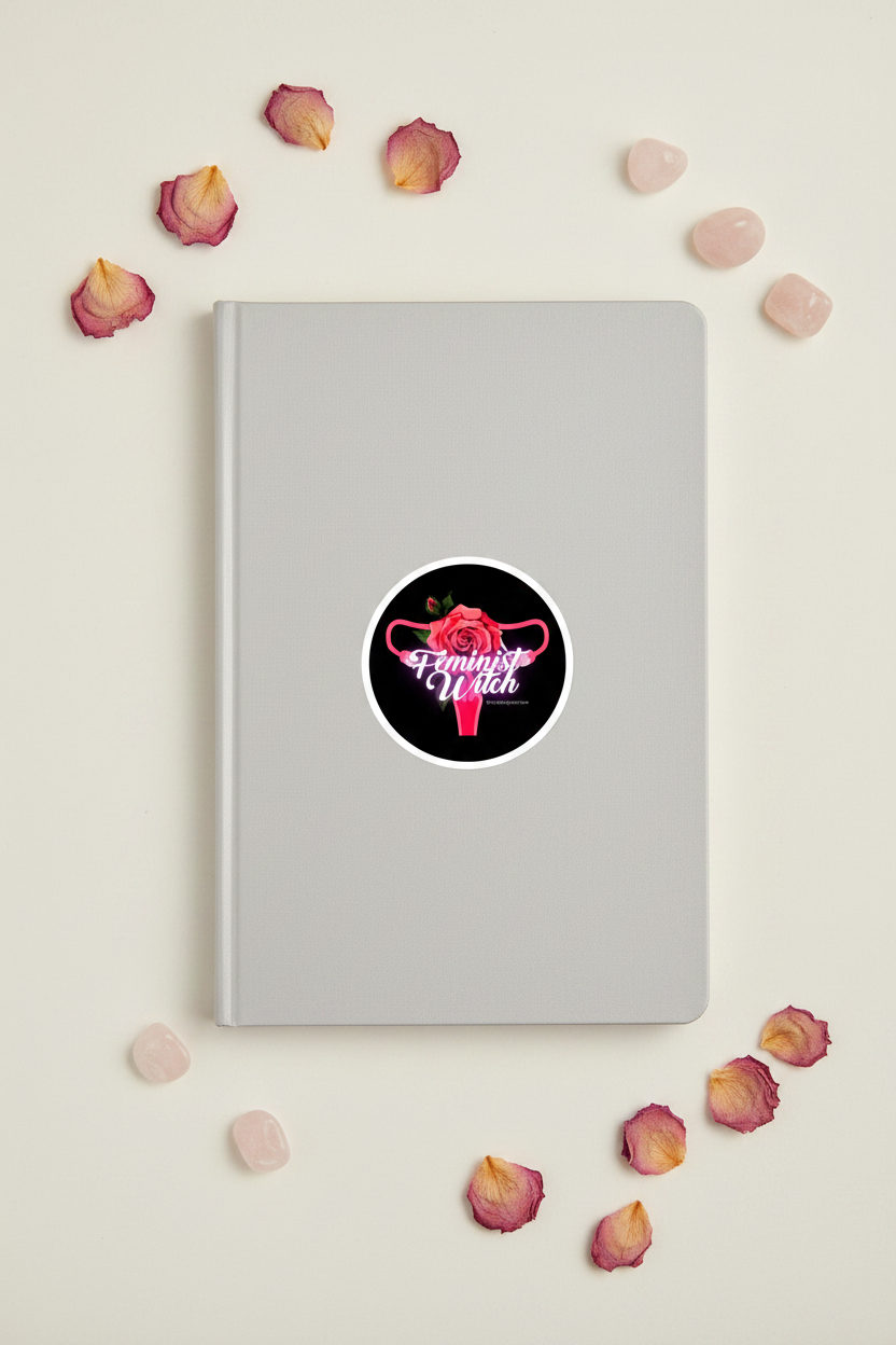 Feminist Witch sticker neutral lifestyle photo