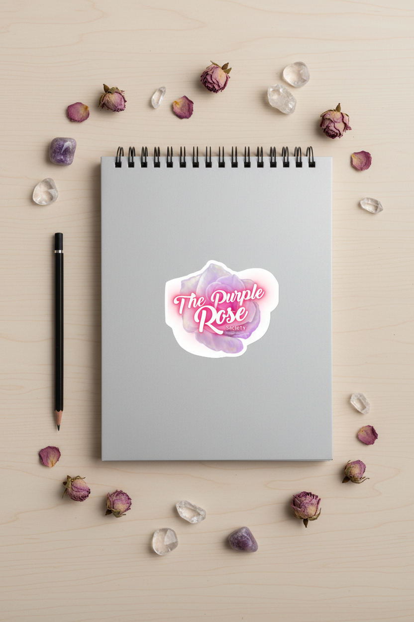 The Purple Rose Society sticker neutral lifestyle photo