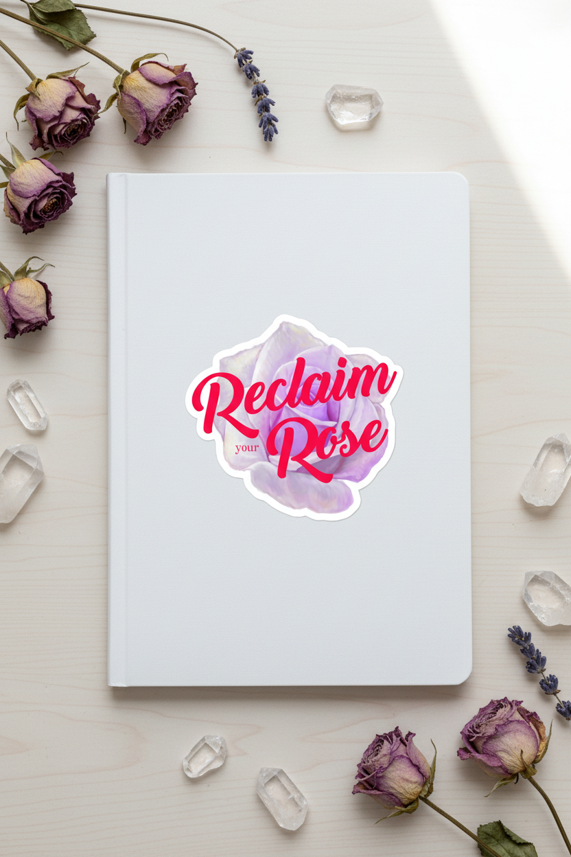 Reclaim Your Rose sticker neutral lifestyle photo
